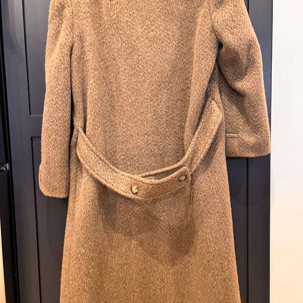 Paul Levy Designs Wool Coat With Real Fur Collar View 4